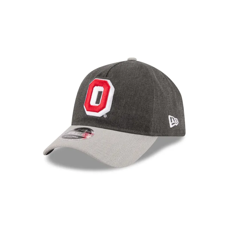 Ohio State Buckeyes Herringbone Team Colors 9FORTY A-Frame Adjustable Hat made by New Era