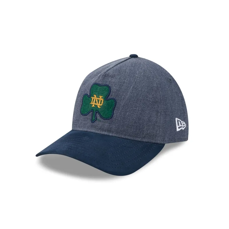 Notre Dame Fighting Irish Herringbone Team Colors 9TWENTY A-Frame Adjustable Hat made by New Era