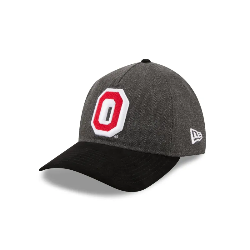 Ohio State Buckeyes Herringbone Team Colors 9TWENTY A-Frame Adjustable Hat made by New Era