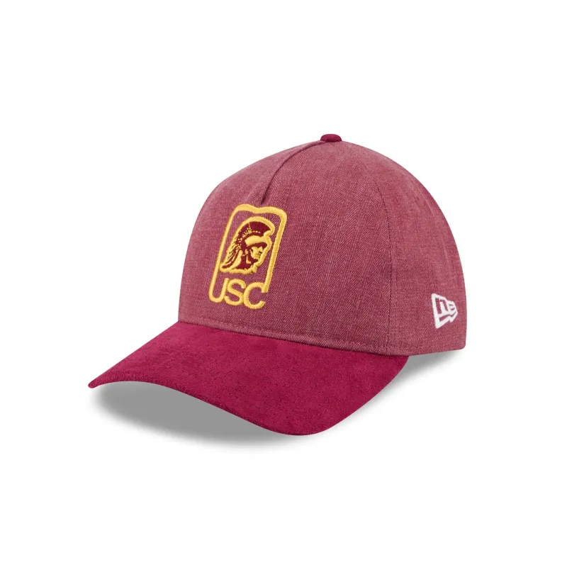 USC Trojans Herringbone Team Colors 9TWENTY A-Frame Adjustable Hat made by New Era