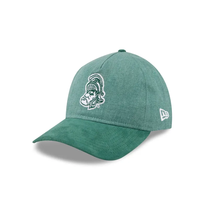Michigan State Spartans Herringbone Team Colors 9TWENTY A-Frame Adjustable Hat made by New Era