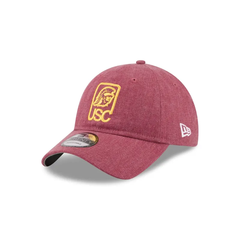 USC Trojans Herringbone Team Colors 9TWENTY Adjustable Hat made by New Era