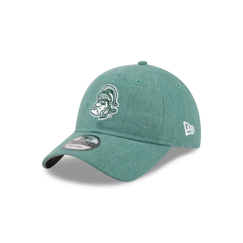 Michigan State Spartans Herringbone Team Colors 9TWENTY Adjustable Hat made by New Era