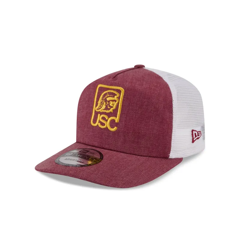 USC Trojans Herringbone Team Colors 19TWENTY Trucker Hat made by New Era