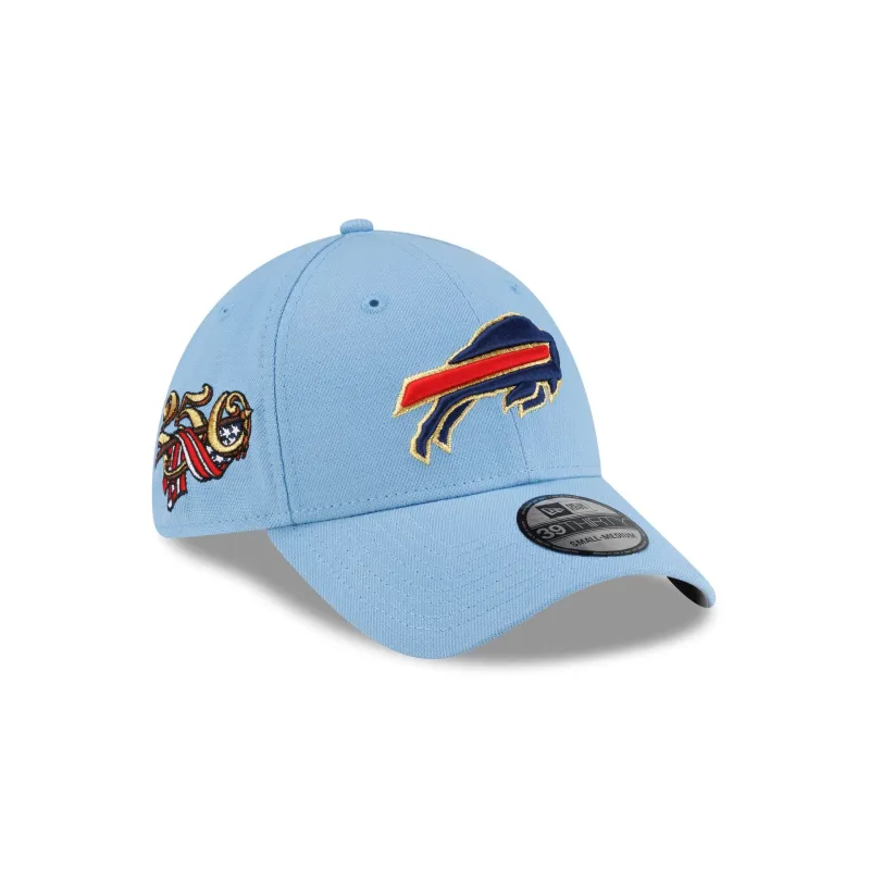 Buffalo Bills Red, White & Blue 39THIRTY Stretch Fit Hat made by New Era