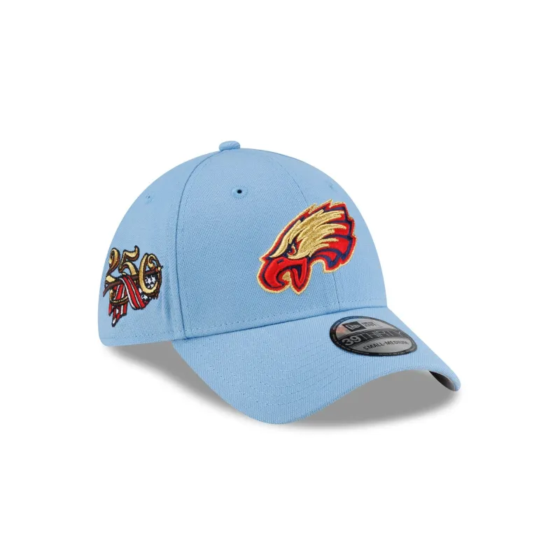 Philadelphia Eagles Red, White & Blue 39THIRTY Stretch Fit Hat made by New Era