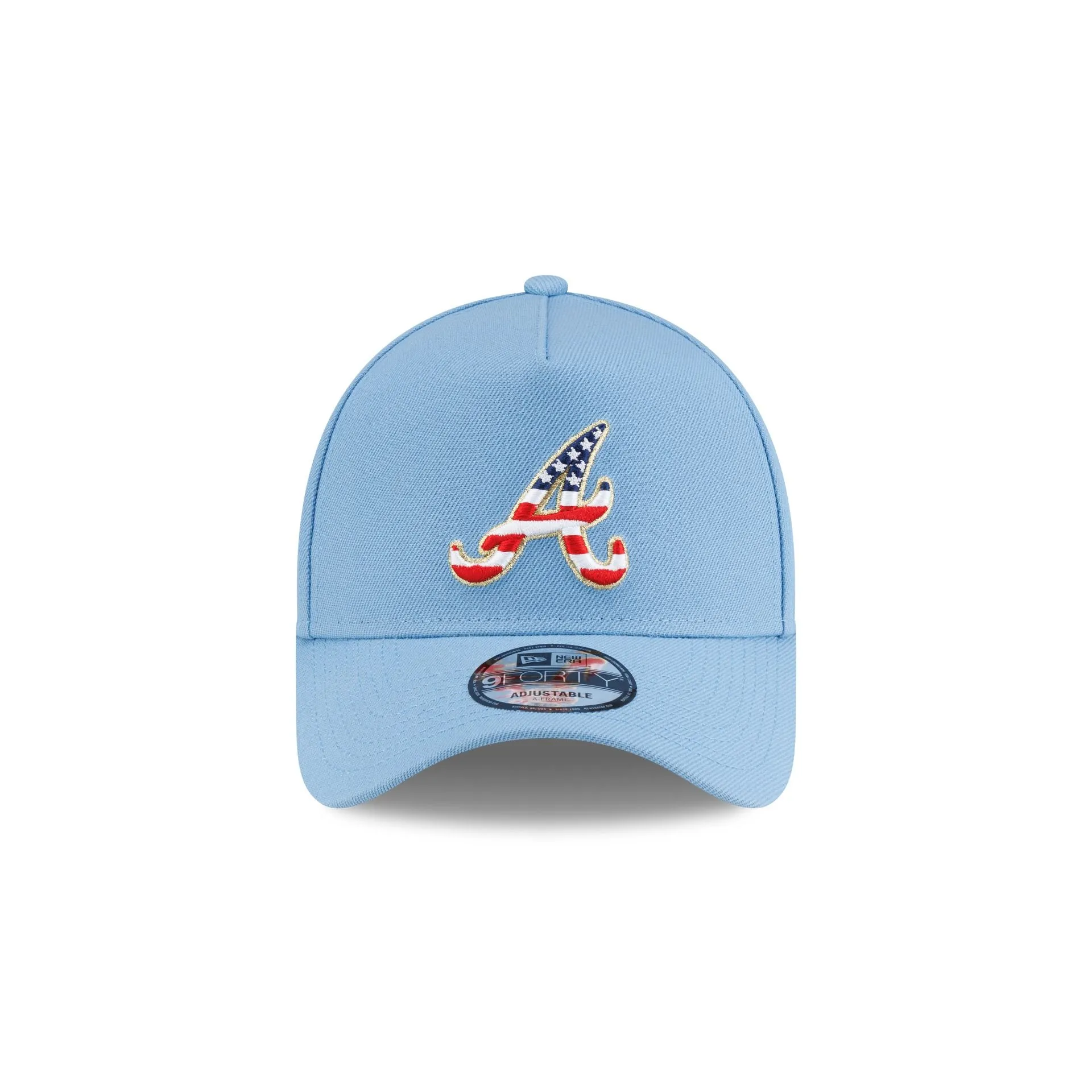 Atlanta Braves Red, White & Blue 9FORTY A-Frame Snapback Hat sold by New Era product image thumbnail 2