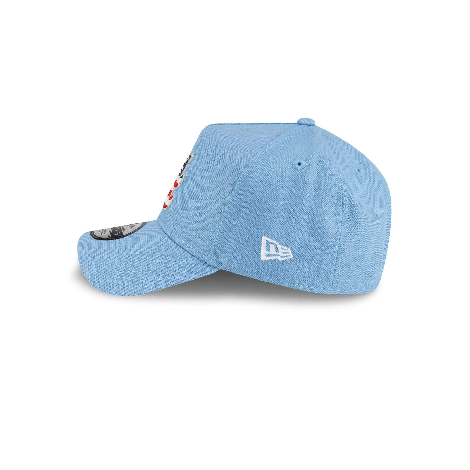 Atlanta Braves Red, White & Blue 9FORTY A-Frame Snapback Hat sold by New Era product image thumbnail 5