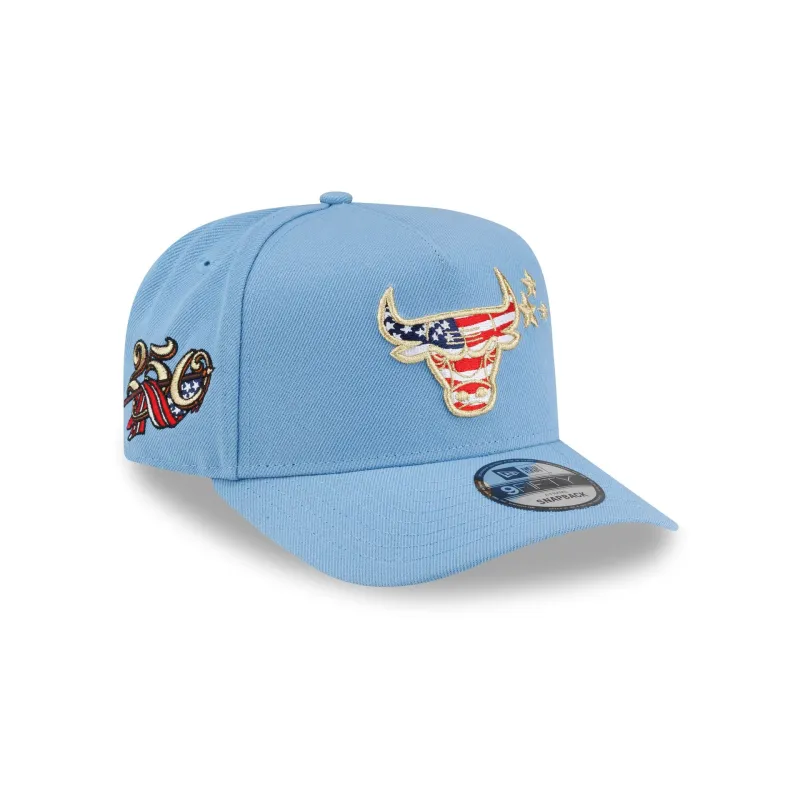 Chicago Bulls Red, White & Blue 9FIFTY A-Frame Snapback Hat made by New Era