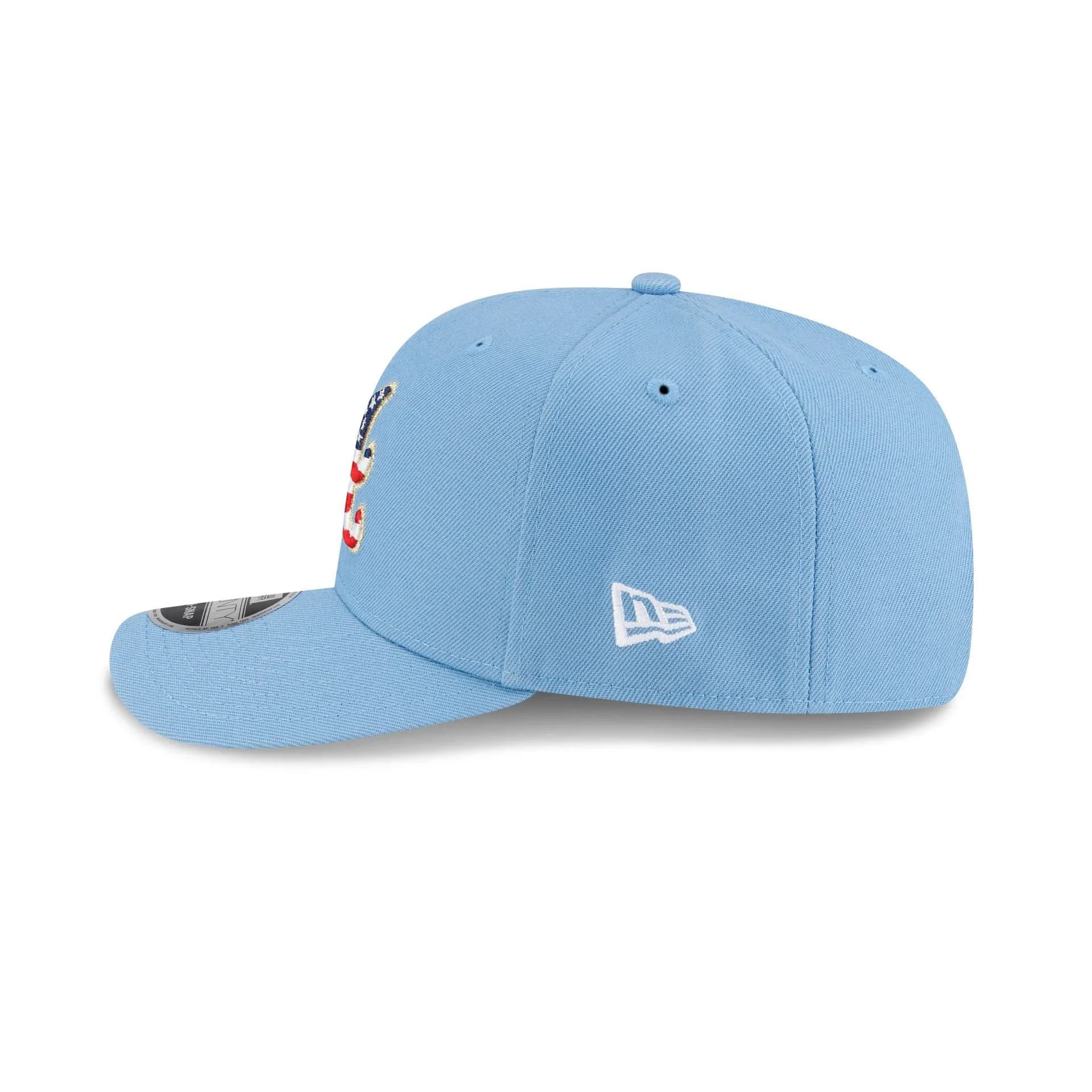 Atlanta Braves Red, White & Blue 9SEVENTY Stretch-Snap Hat sold by New Era product image thumbnail 5