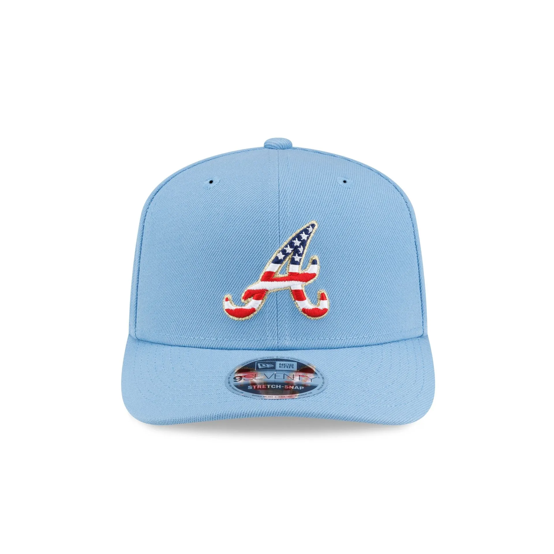 Atlanta Braves Red, White & Blue 9SEVENTY Stretch-Snap Hat sold by New Era product image thumbnail 2