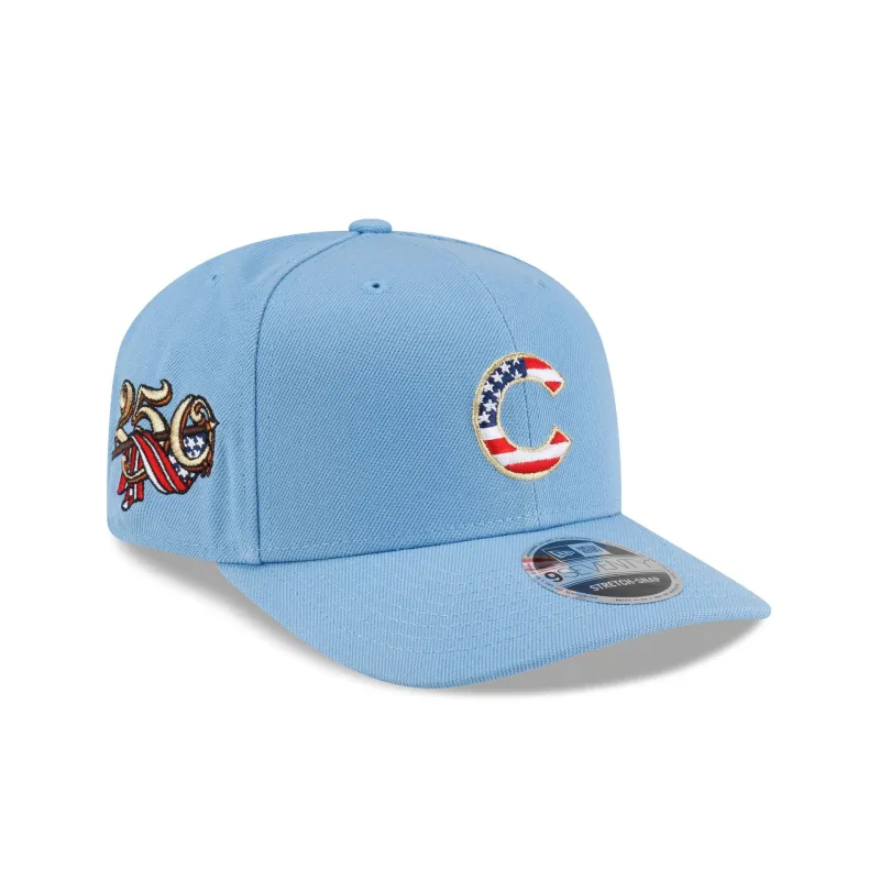 Chicago Cubs Red, White & Blue 9SEVENTY Stretch-Snap Hat made by New Era