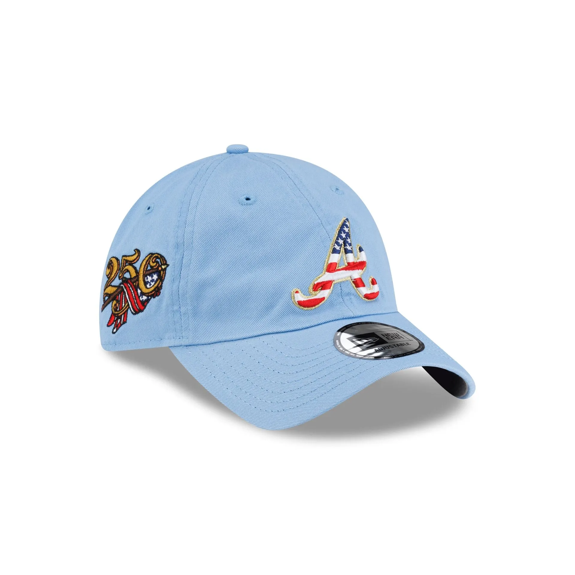 Atlanta Braves Red, White & Blue Casual Classic Adjustable Hat sold by New Era