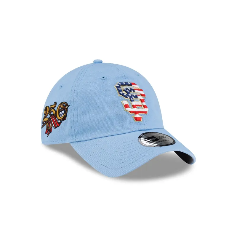 San Francisco Giants Red, White & Blue Casual Classic Adjustable Hat made by New Era