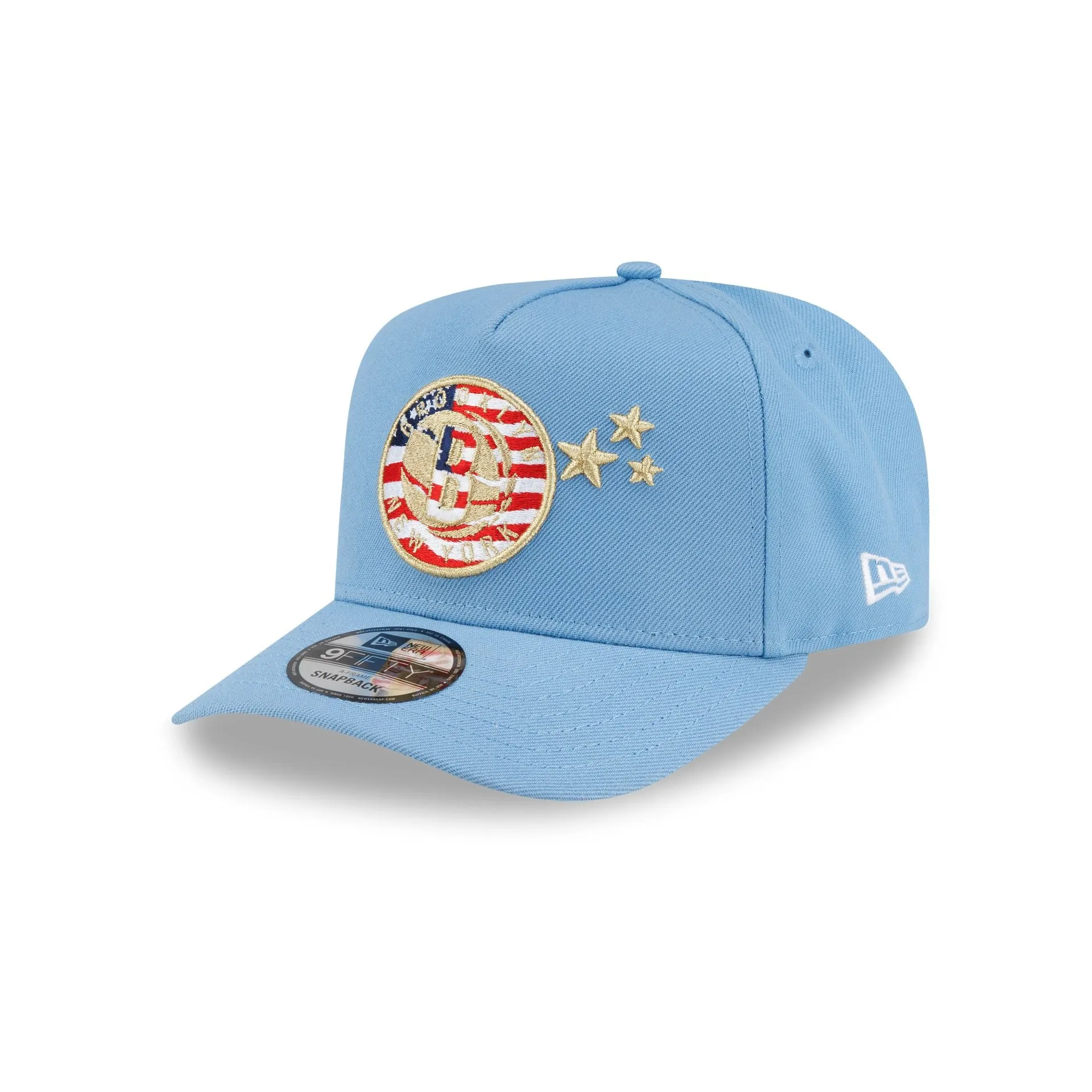 Brooklyn Nets Red, White & Blue 9FIFTY A-Frame Snapback Hat sold by New Era product image thumbnail 3