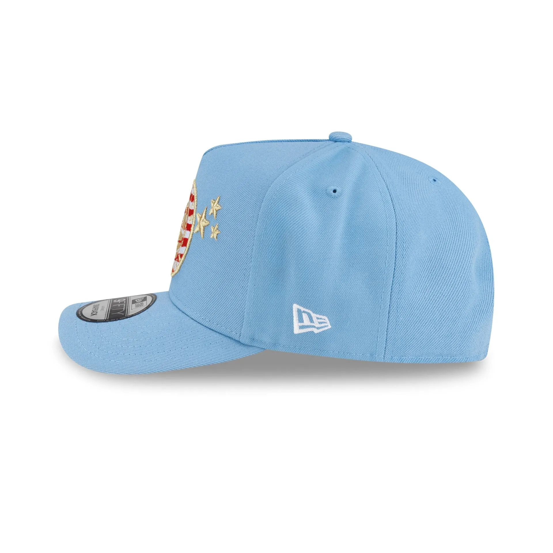 Brooklyn Nets Red, White & Blue 9FIFTY A-Frame Snapback Hat sold by New Era product image thumbnail 5