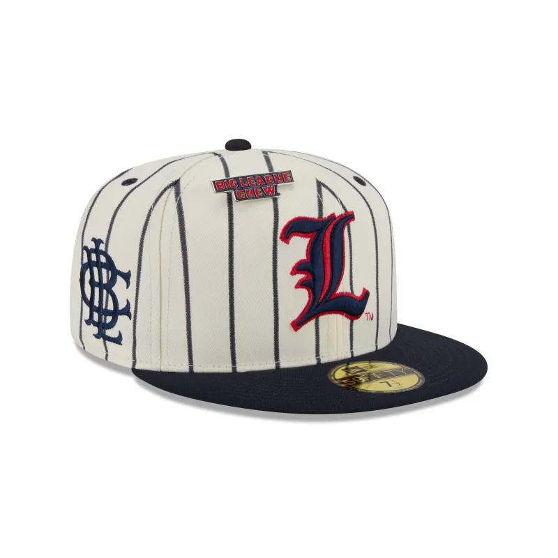 Big League Chew® x Louisville Cardinals Pinstripe 59FIFTY Fitted Hat made by New Era