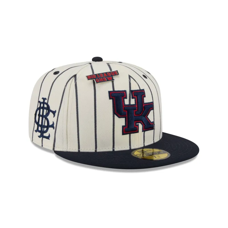 Big League Chew® x Kentucky Wildcats Pinstripe 59FIFTY Fitted Hat made by New Era