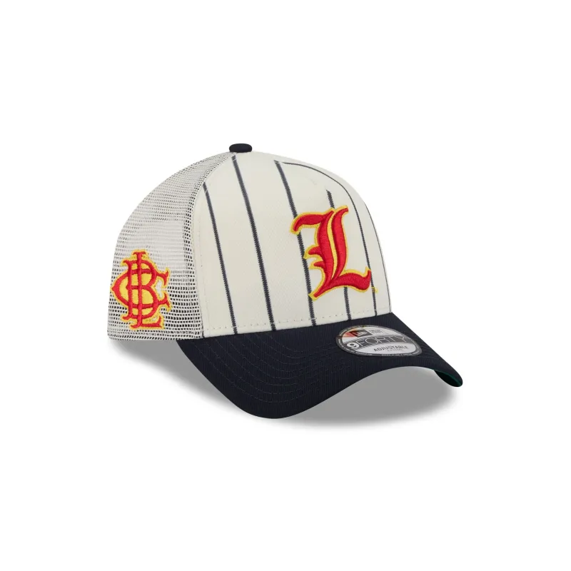 Big League Chew® x Louisville Cardinals Pinstripe 9FORTY A-Frame Trucker Hat made by New Era