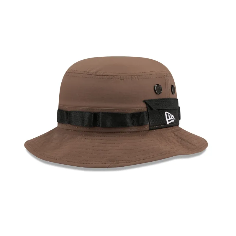 New Era Cap Brown Nylon Adventure Bucket Hat made by New Era