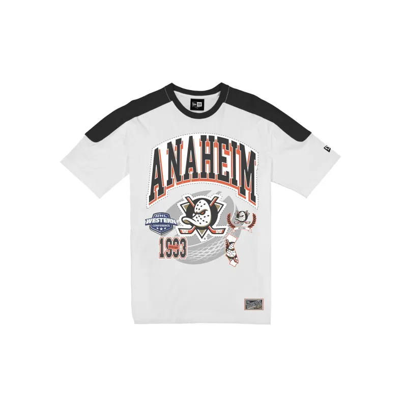 Anaheim Ducks Sport Classics Vintage White T-Shirt made by New Era