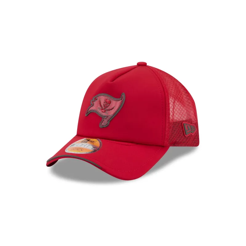 Tampa Bay Buccaneers 2026 Sideline 9FORTY APEX Trucker Hat made by New Era