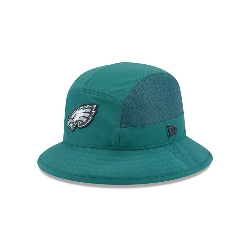 Philadelphia Eagles 2026 Sideline Stretch Bucket Hat made by New Era