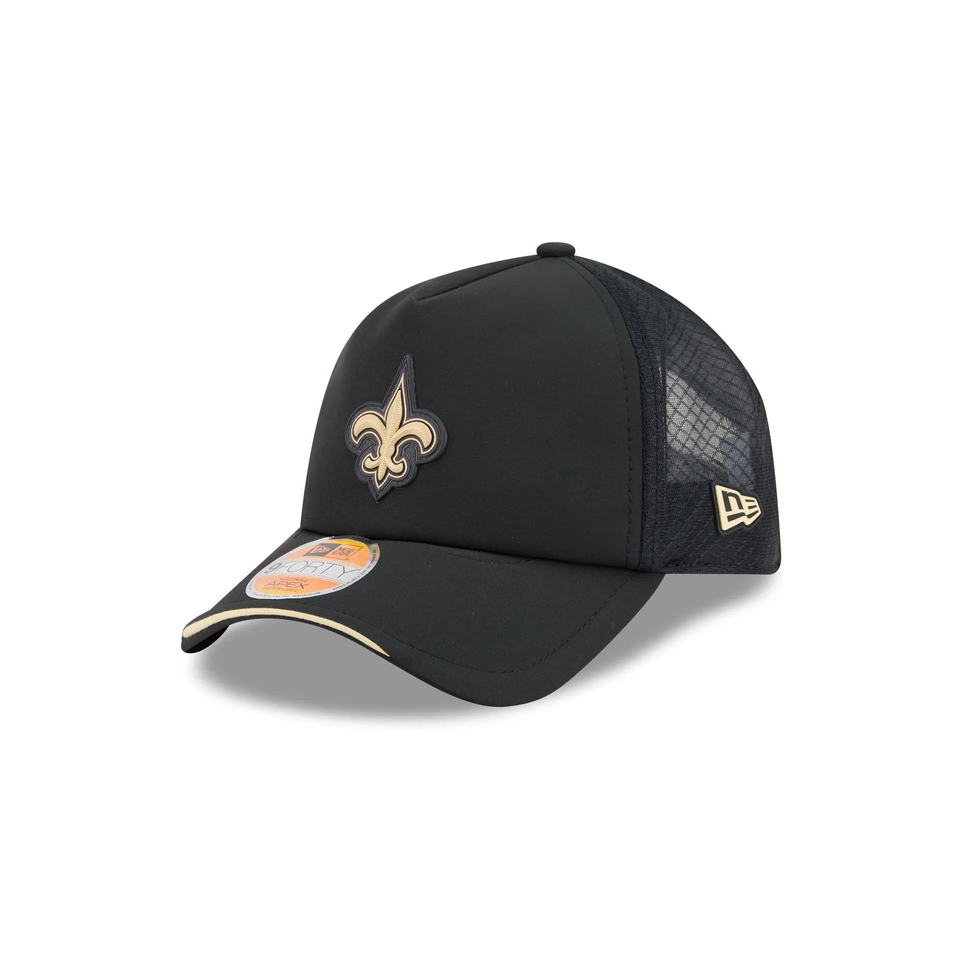 New Orleans Saints 2026 Sideline 9FORTY APEX Trucker Hat sold by New Era
