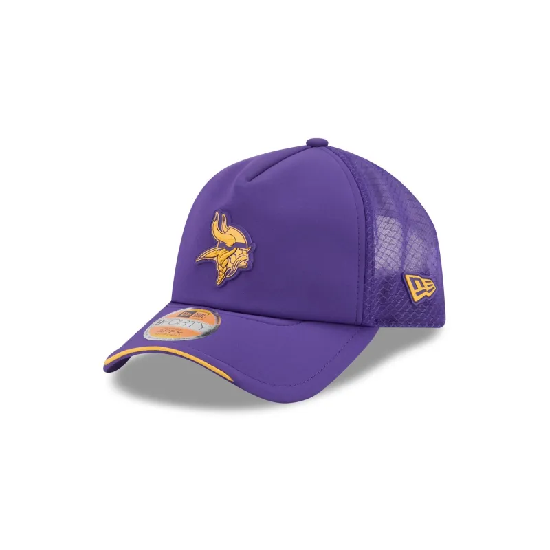 Minnesota Vikings 2026 Sideline 9FORTY APEX Trucker Hat made by New Era