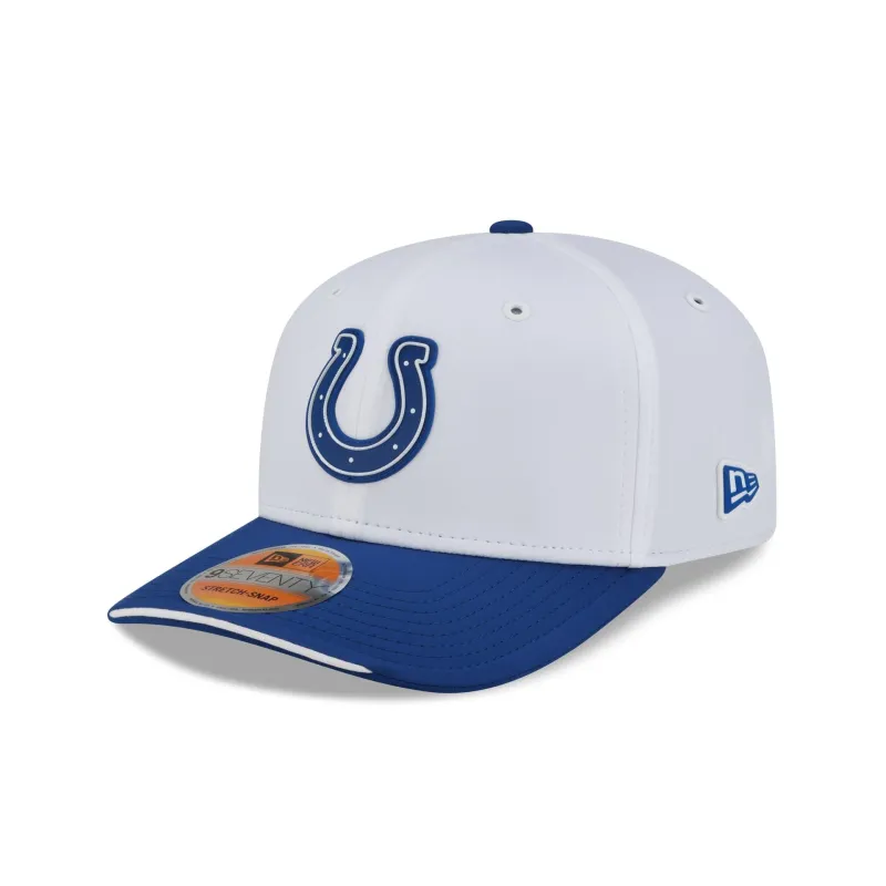 Indianapolis Colts 2026 Sideline White 9SEVENTY Stretch-Snap Hat made by New Era
