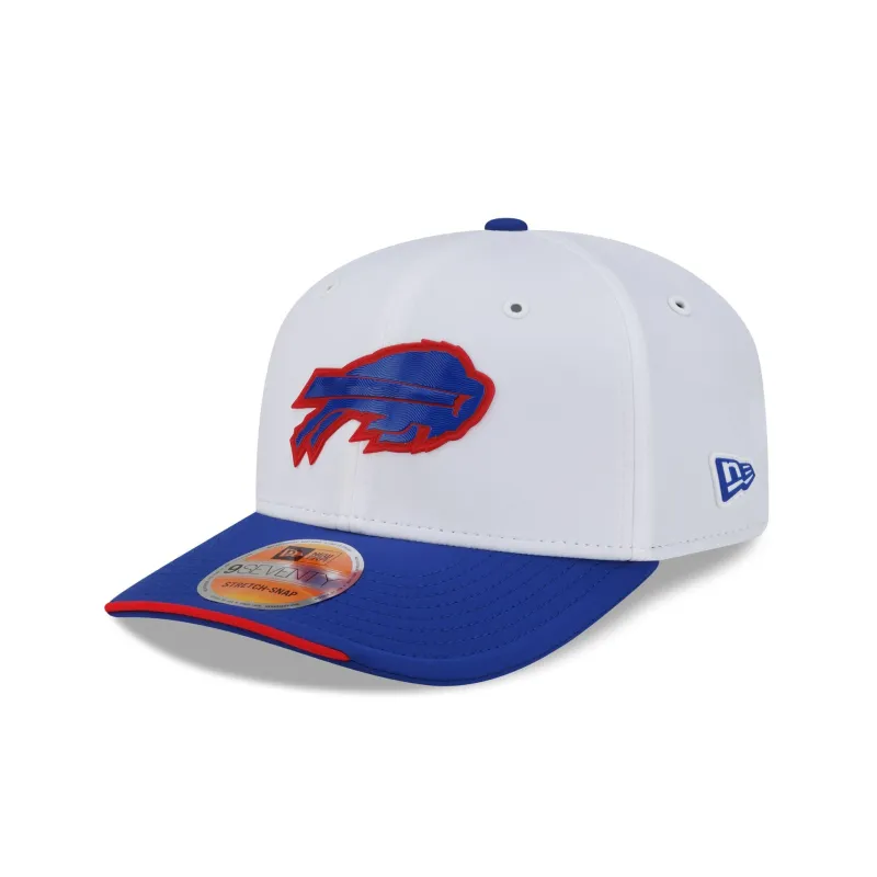 Buffalo Bills 2026 Sideline White 9SEVENTY Stretch-Snap Hat made by New Era