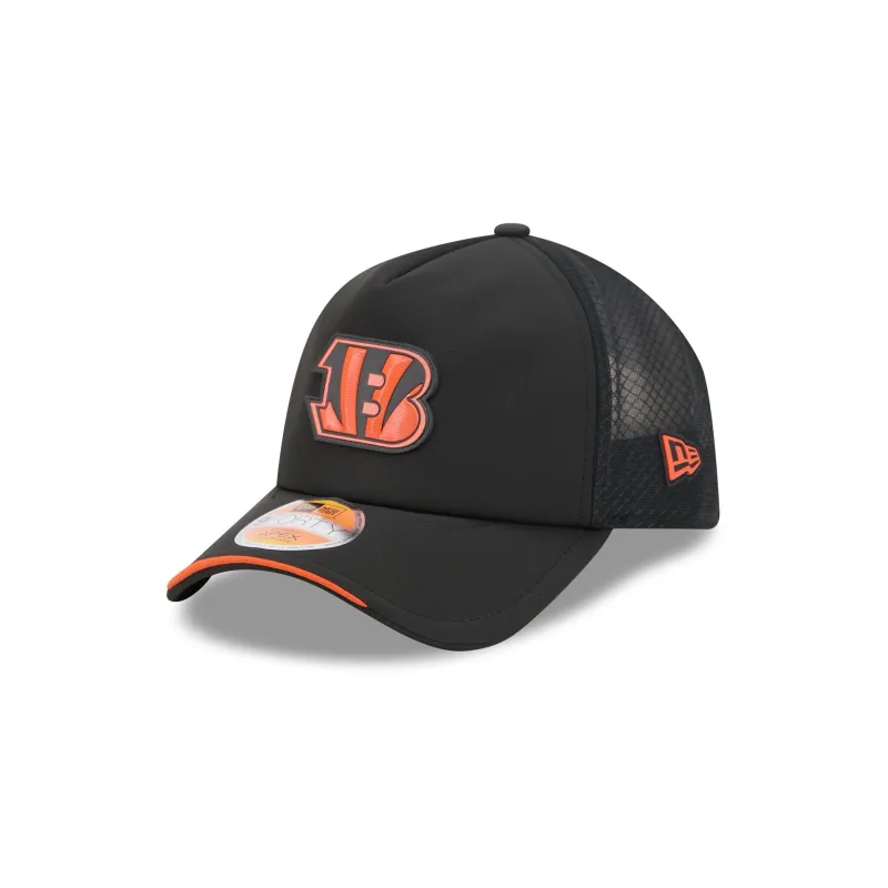 Cincinnati Bengals 2026 Sideline 9FORTY APEX Trucker Hat made by New Era