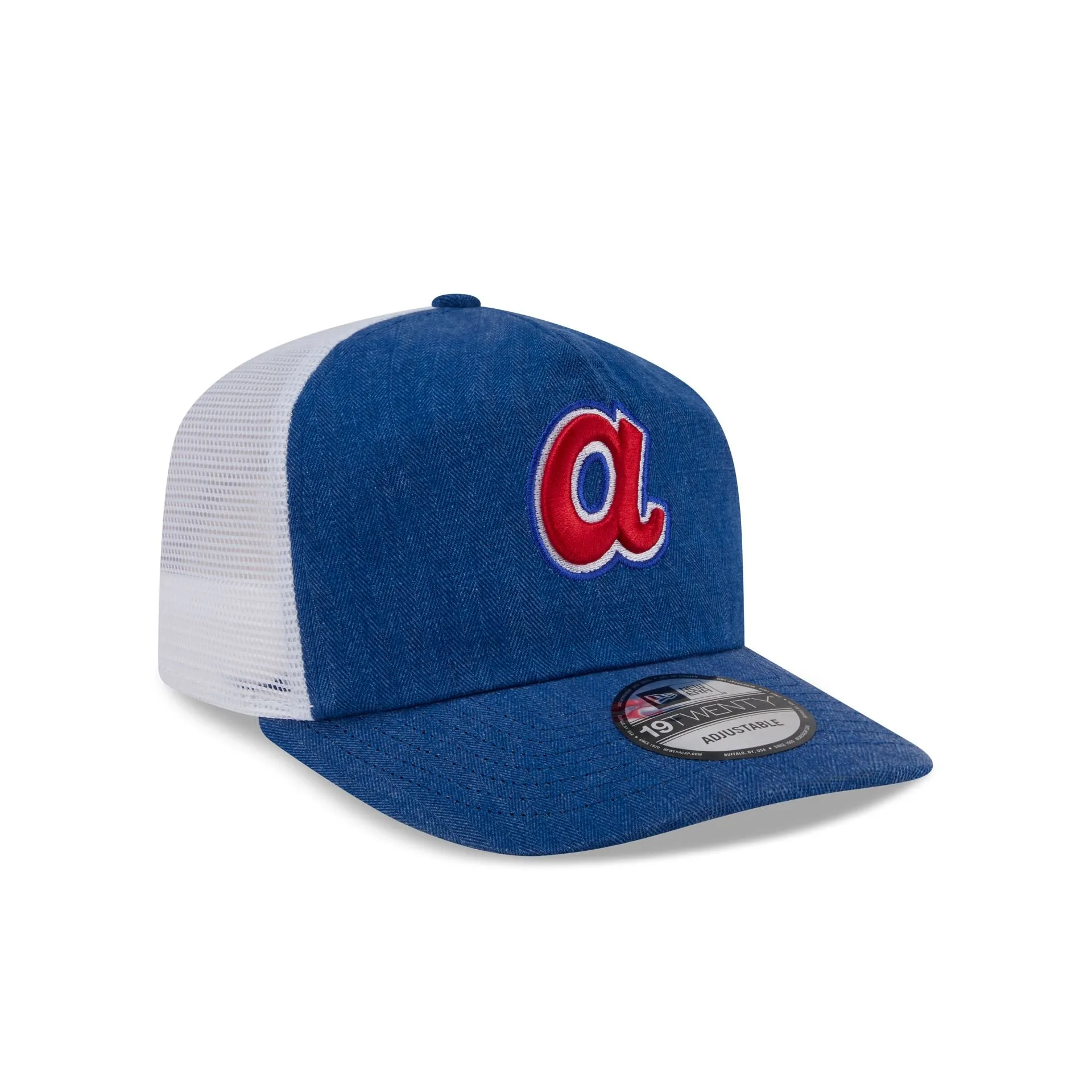 Atlanta Braves Herringbone Team Colors 19TWENTY Trucker Hat sold by New Era product image thumbnail 3