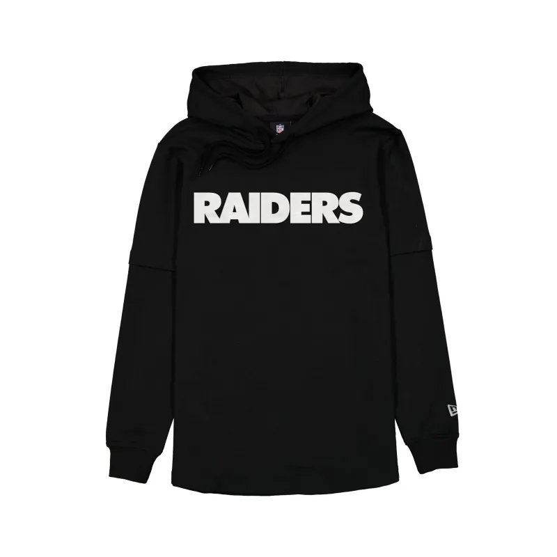 Las Vegas Raiders 2026 Functional Fandom Layered Hoodie T-Shirt made by New Era