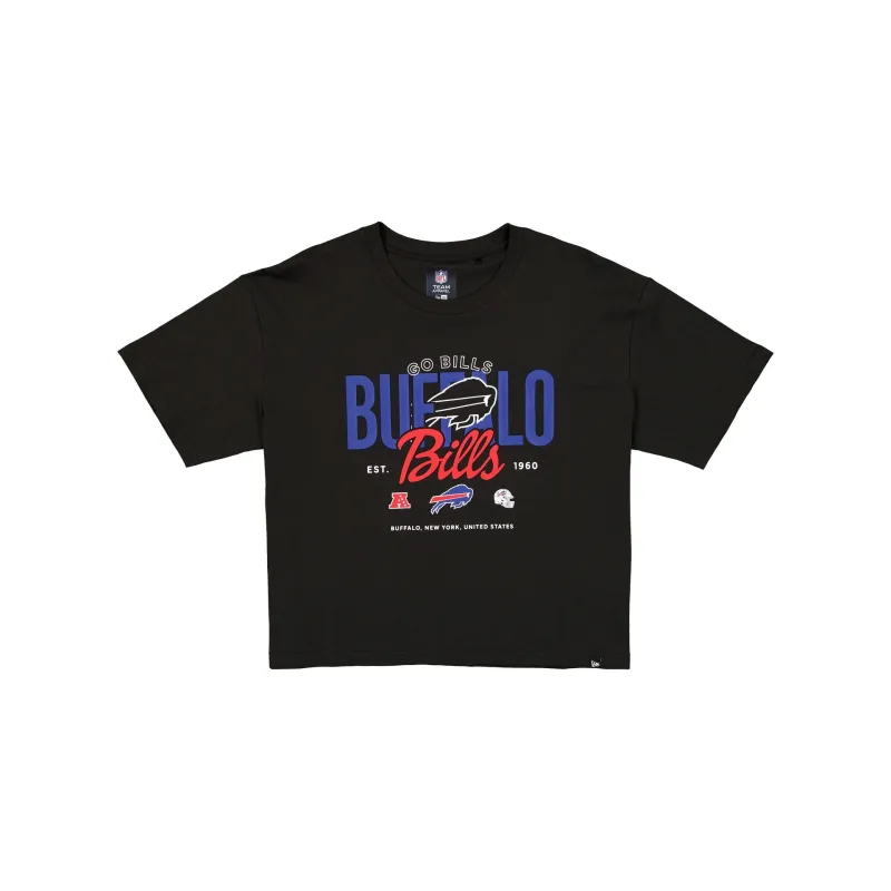 Buffalo Bills 2026 Functional Fandom Women's Black Cropped T-Shirt made by New Era