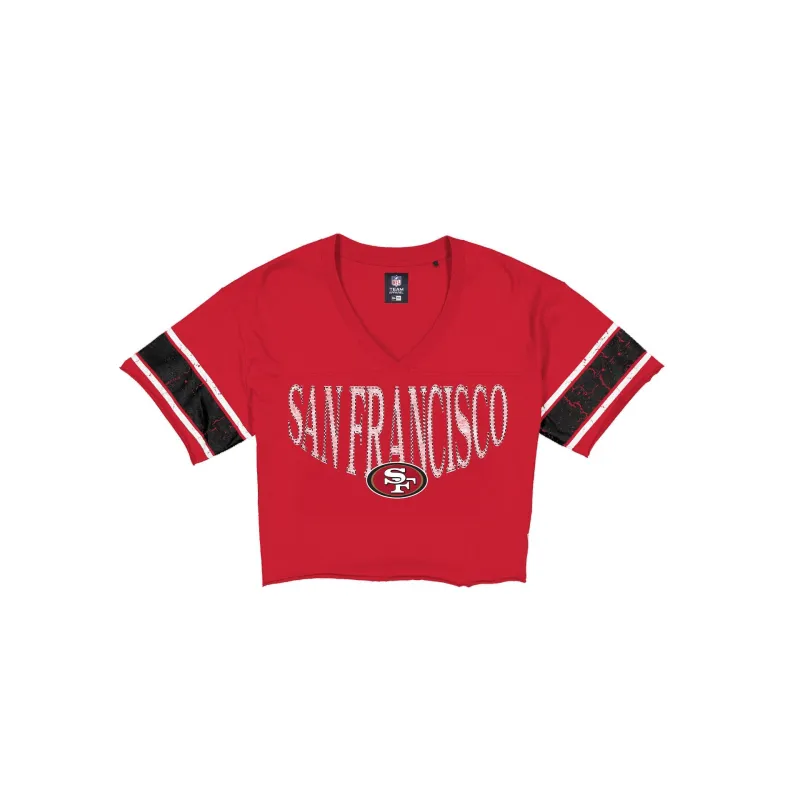 San Francisco 49ers 2026 Functional Fandom Women's Cropped T-Shirt made by New Era