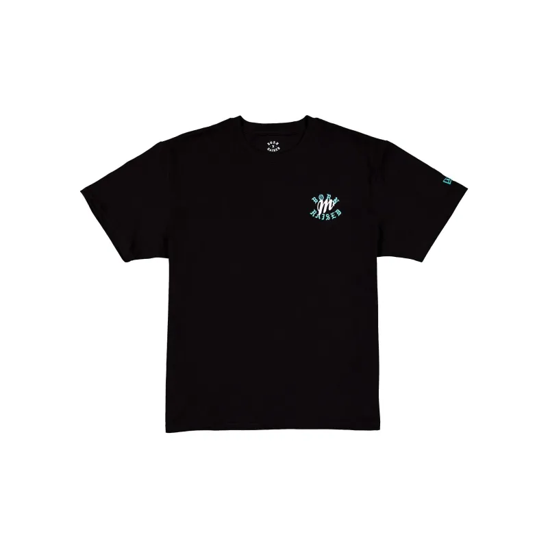 Born x Raised x Diablos Rojos del México Black T-Shirt made by New Era