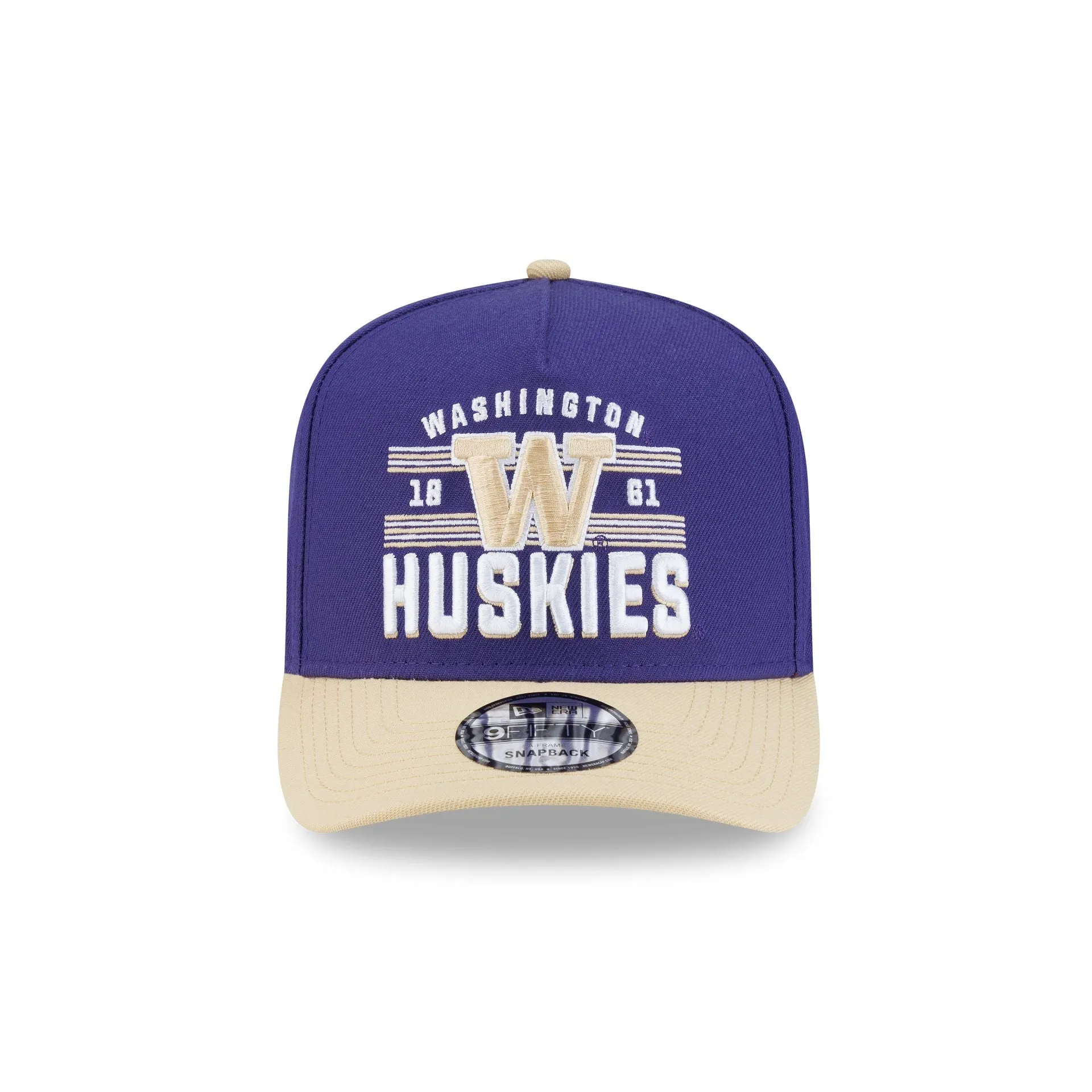 Washington Huskies College Stripe 9FIFTY A-Frame Snapback Hat sold by New Era product image thumbnail 2