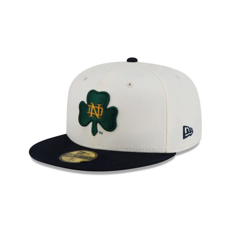 Notre Dame Fighting Irish Vault Chrome 59FIFTY Fitted Hat made by New Era