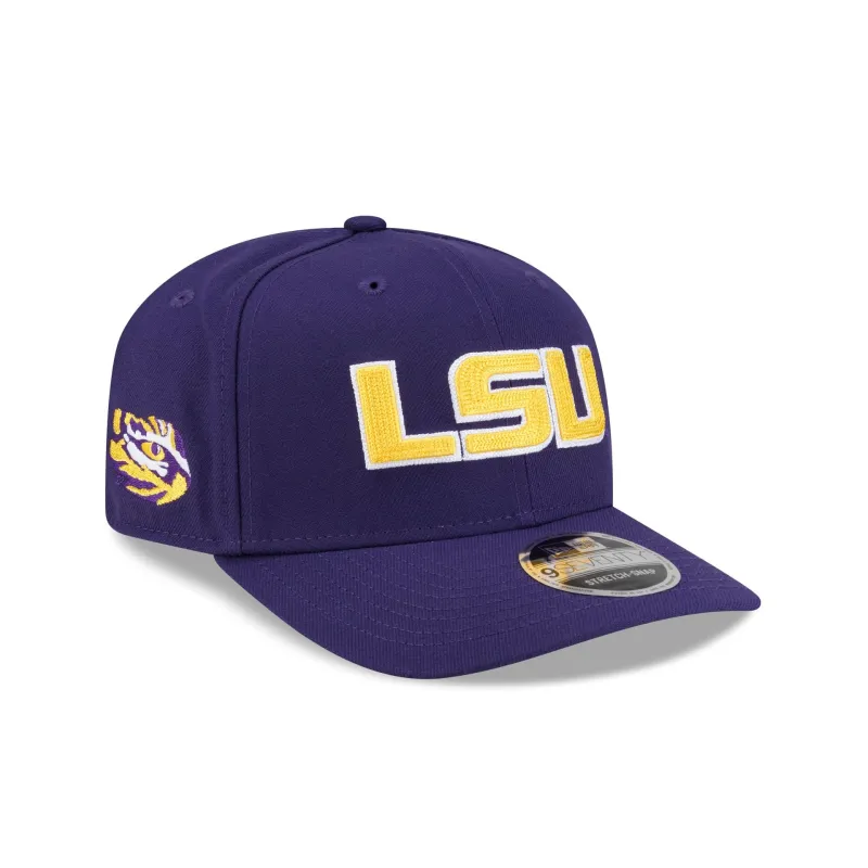 LSU Tigers Chainstitch Logo 9SEVENTY Stretch-Snap Hat made by New Era