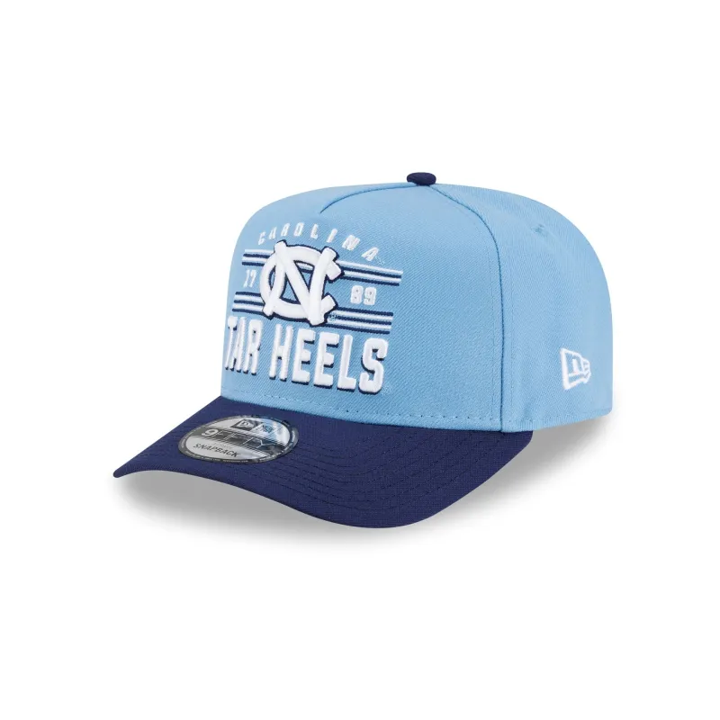 North Carolina Tar Heels College Stripe 9FIFTY A-Frame Snapback Hat made by New Era