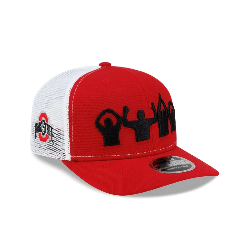 Ohio State Buckeyes Hand Signs 9SEVENTY Trucker Hat made by New Era