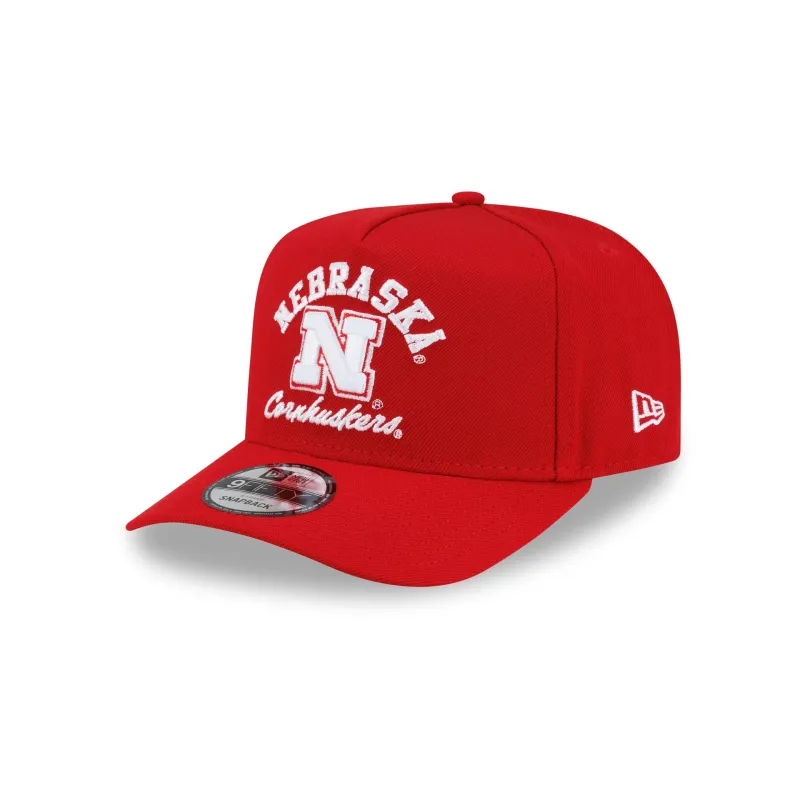 Nebraska Cornhuskers College Arch 9FIFTY A-Frame Snapback Hat made by New Era