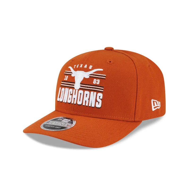 Texas Longhorns College Stripe 9SEVENTY Stretch-Snap Hat made by New Era