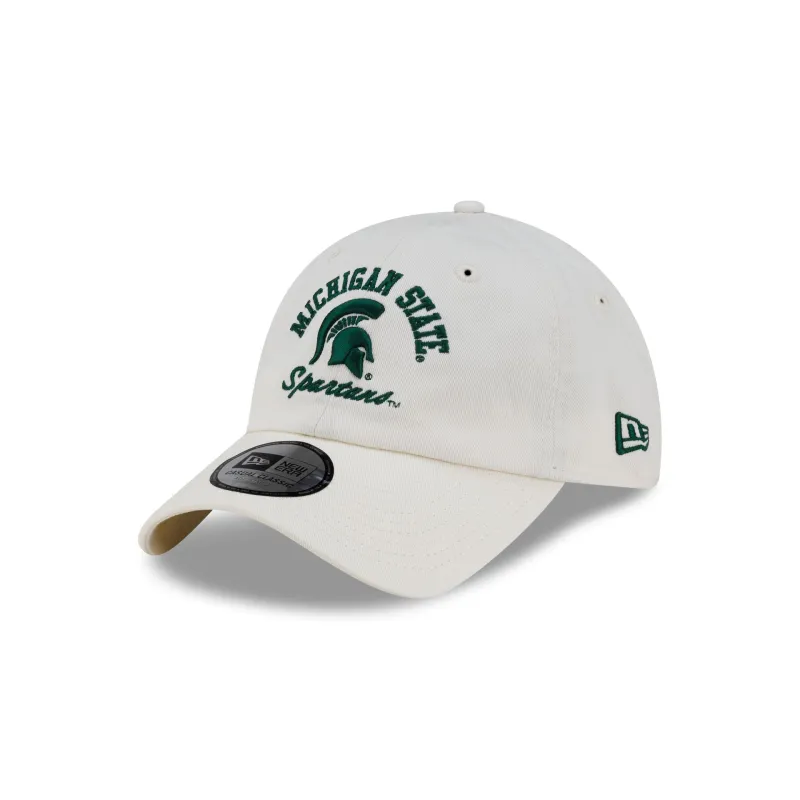 Michigan State Spartans College Arch Chrome Casual Classic Adjustable Hat made by New Era