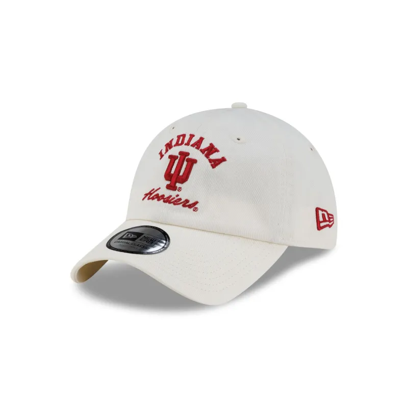 Indiana Hoosiers College Arch Chrome Casual Classic Adjustable Hat made by New Era