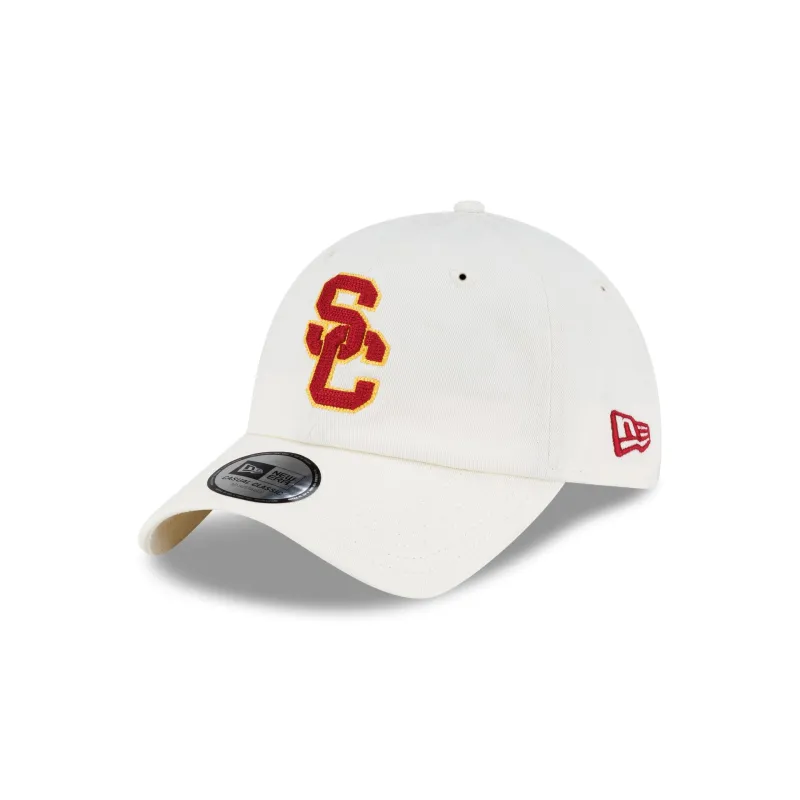 USC Trojans Chainstitch Logo Chrome Casual Classic Adjustable Hat made by New Era