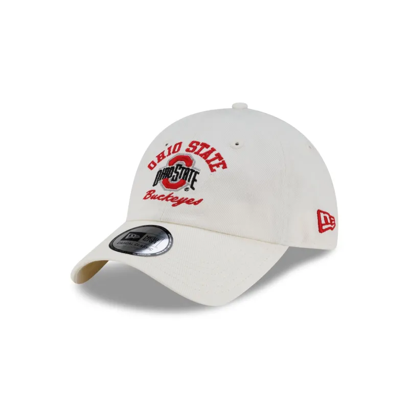 Ohio State Buckeyes College Arch Chrome Casual Classic Adjustable Hat made by New Era