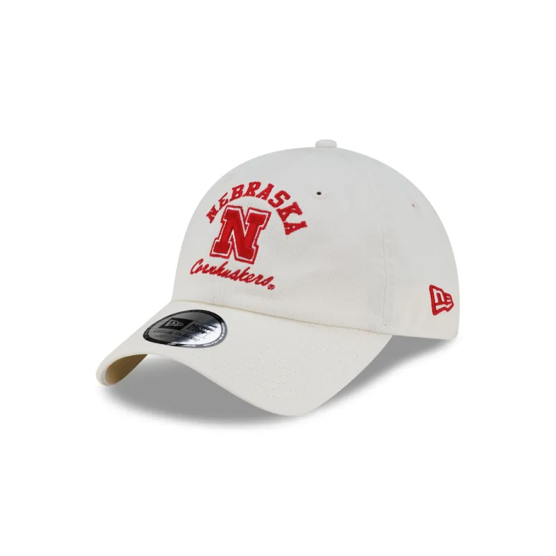 Nebraska Cornhuskers College Arch Chrome Casual Classic Adjustable Hat made by New Era