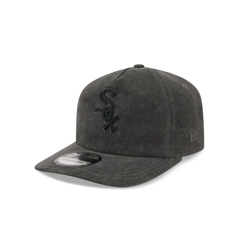 Chicago White Sox Black Pigment Dye 19TWENTY Snapback Hat made by New Era
